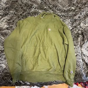 Green Champion Reverse Weave Hoodie